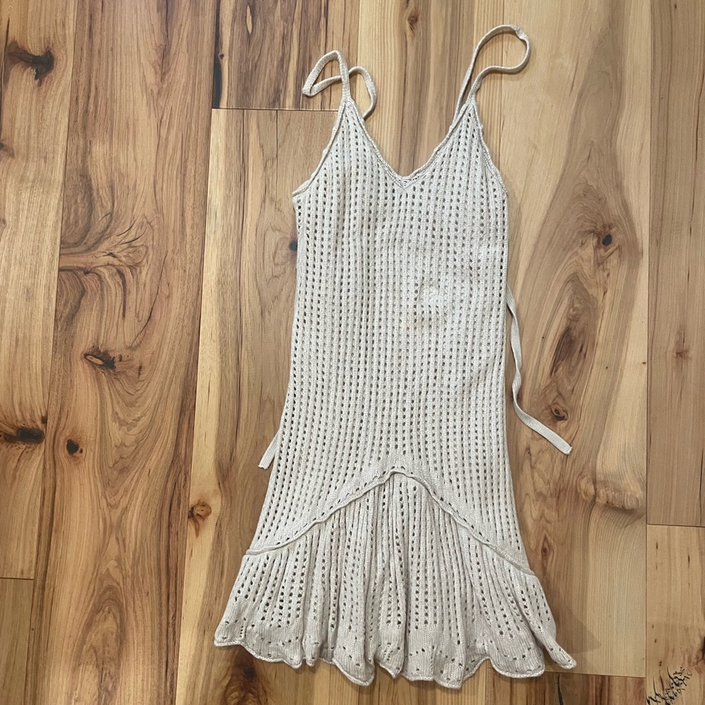 Cute Knit Beach Cover Up Dress Womens Stradivarius